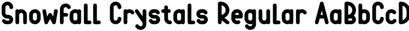 Snowfall Crystals Regular font
