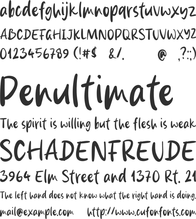 Andrew Dawkins font preview