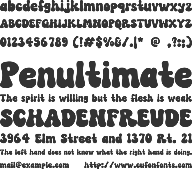 Retro Grinch font preview