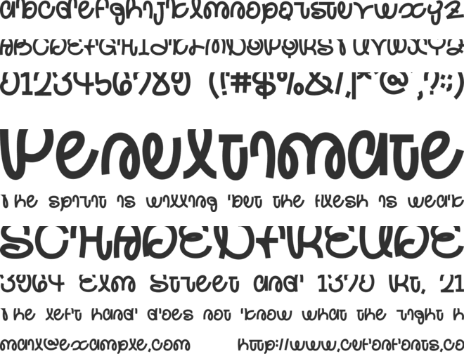 Lomely font preview