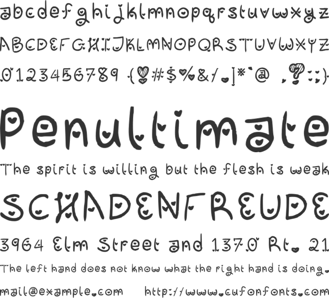 Jewels Font font preview