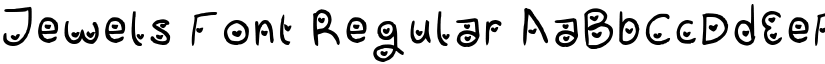 Jewels Font Regular font