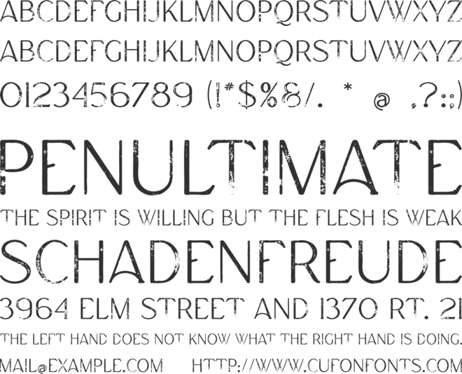 Mies font preview