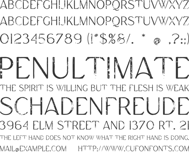 Mies font preview