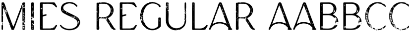 Mies Regular font