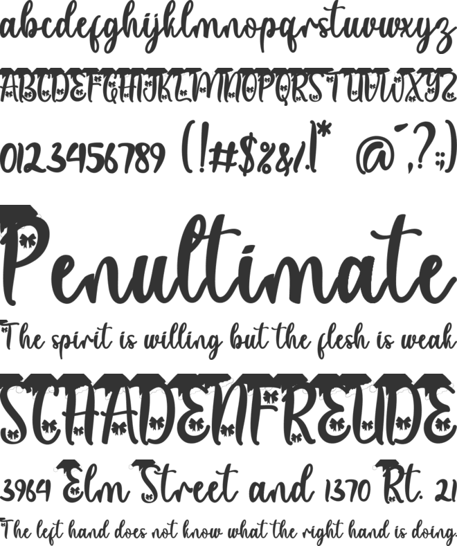 Christmas Laurent font preview