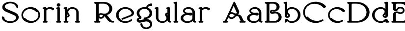 Sorin Regular font