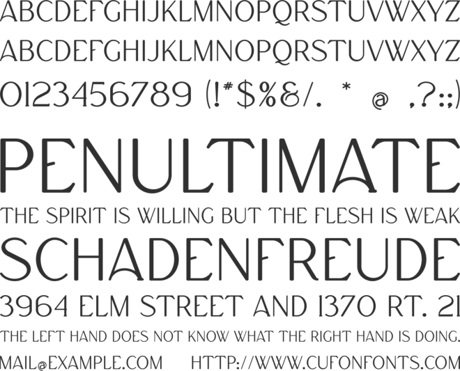 Rumer font preview