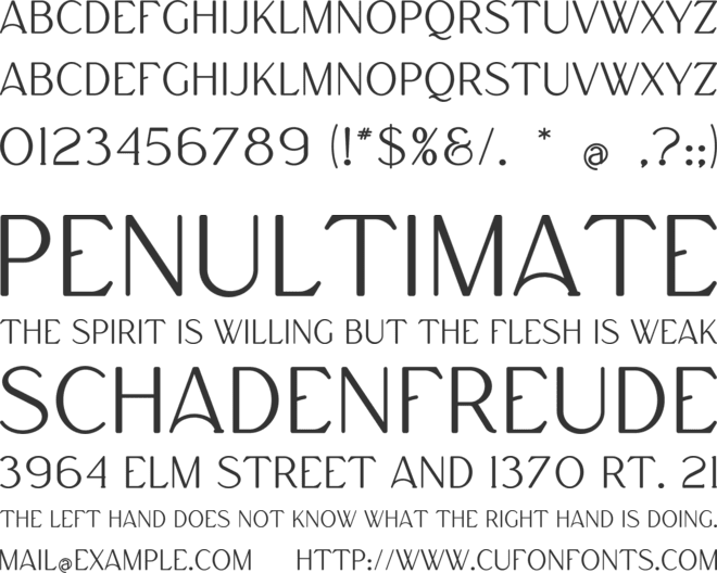Rumer font preview