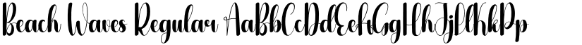 Beach Waves Regular font