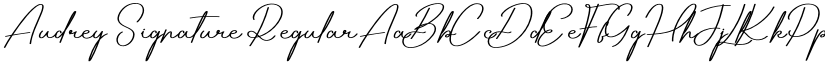 Audrey Signature font download