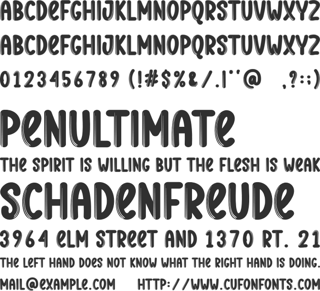 Beautiful Night font preview