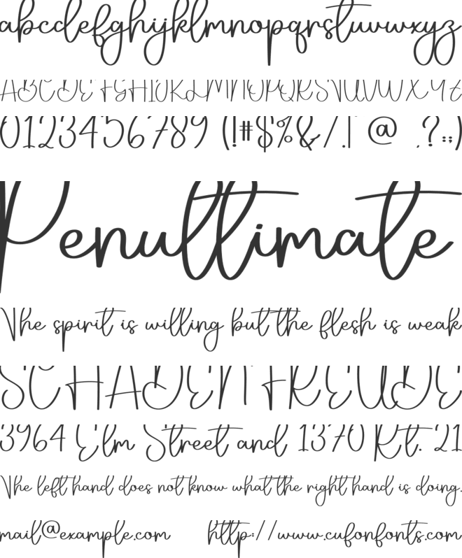 Monologue font preview