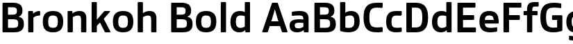 Bronkoh Bold font