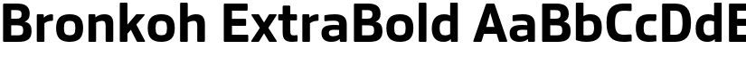 Bronkoh ExtraBold font