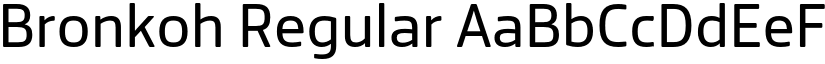 Bronkoh Regular font