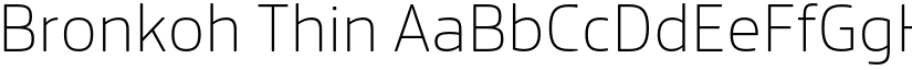 Bronkoh Thin font