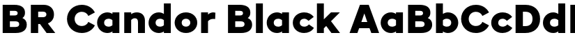 BR Candor Black font