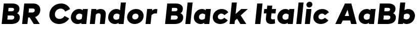 BR Candor Black Italic font