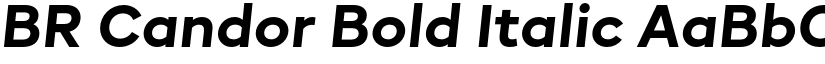 BR Candor Bold Italic font