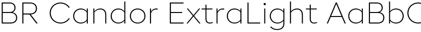 BR Candor ExtraLight font
