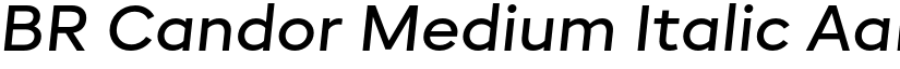 BR Candor Medium Italic font