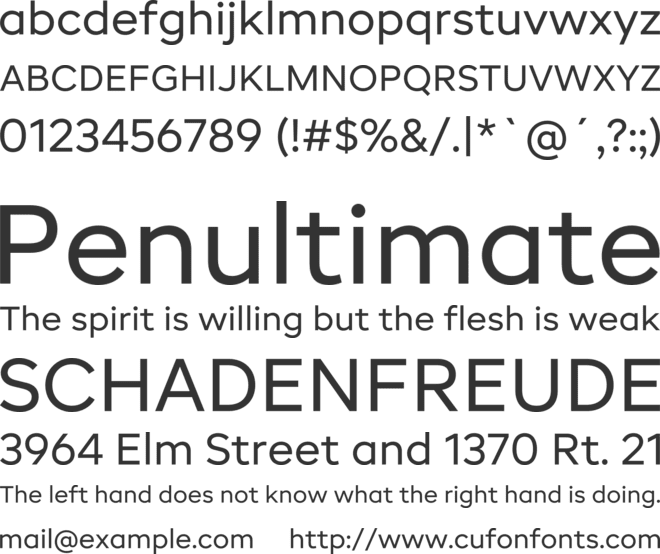 BR Candor font preview