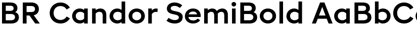 BR Candor SemiBold font