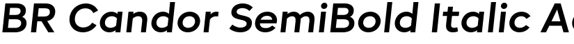 BR Candor SemiBold Italic font