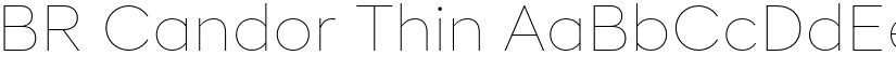 BR Candor Thin font