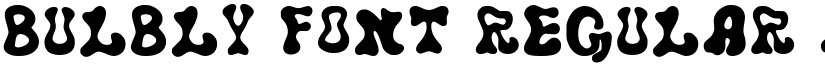 Bulbly Font Regular font