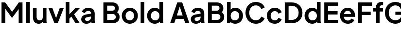 Mluvka Bold font