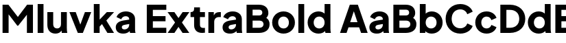 Mluvka ExtraBold font