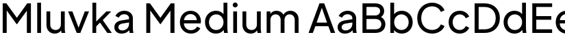Mluvka Medium font