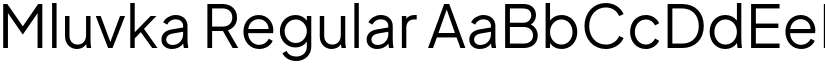 Mluvka Regular font