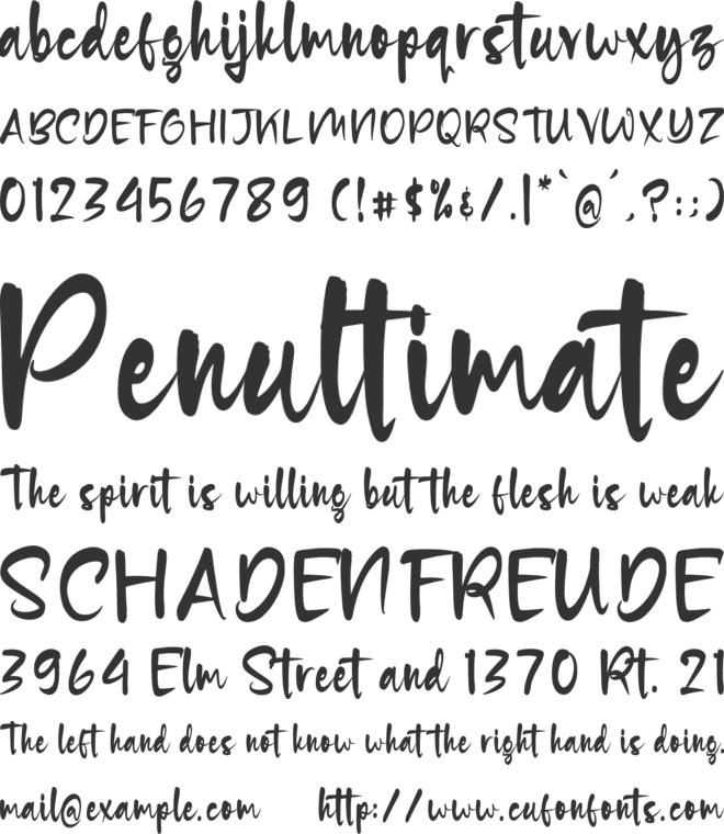 Roughfest Wainted font preview