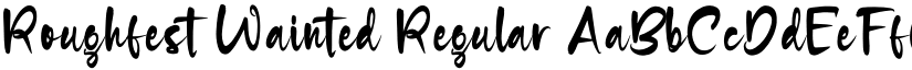 Roughfest Wainted font download
