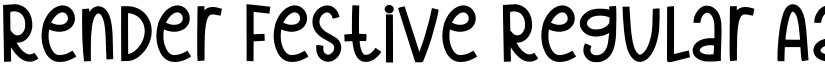 Render Festive Regular font