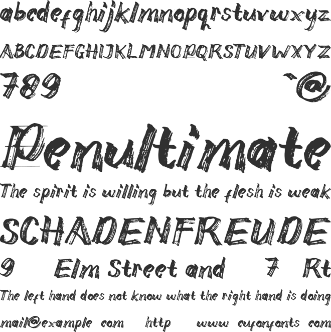 Alkaly font preview