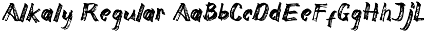 Alkaly Regular font