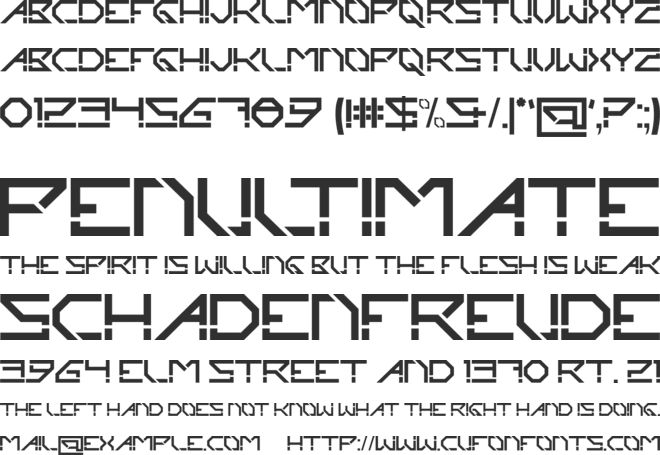 Pabricks font preview