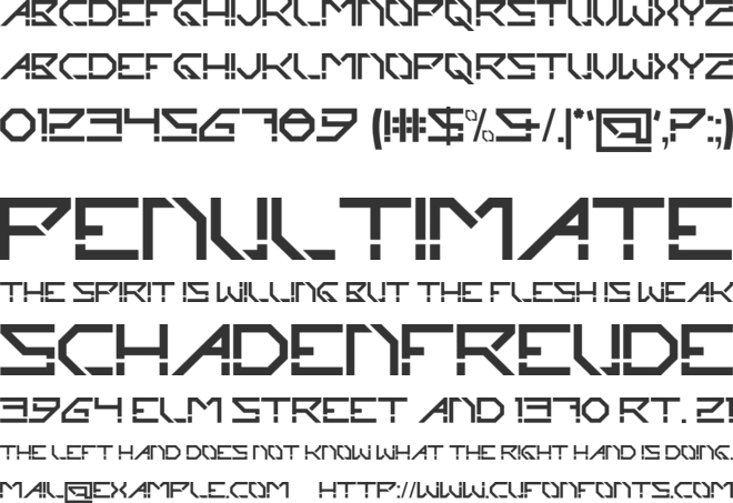 Pabricks font preview