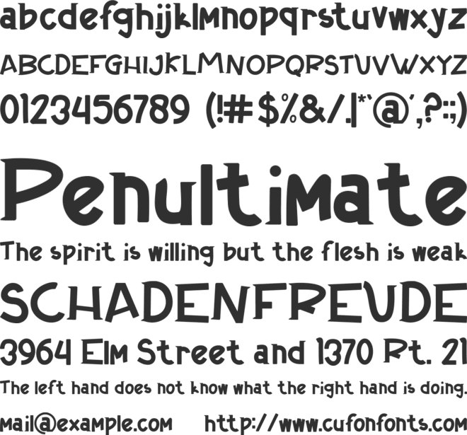Okguys font preview