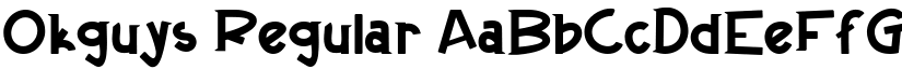 Okguys Regular font