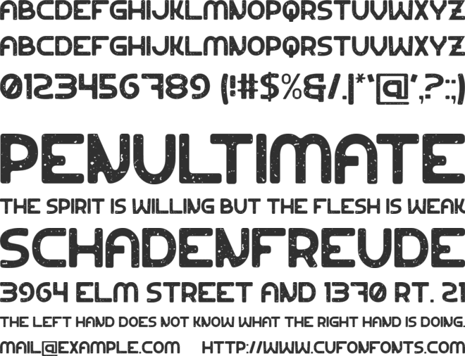 Nicebruh font preview
