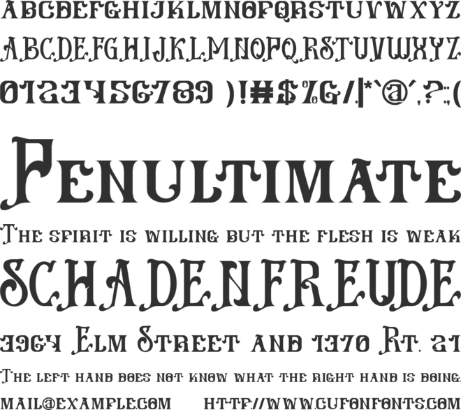 Nequila font preview