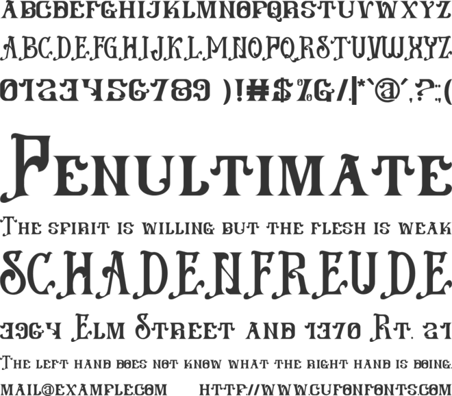 Nequila font preview