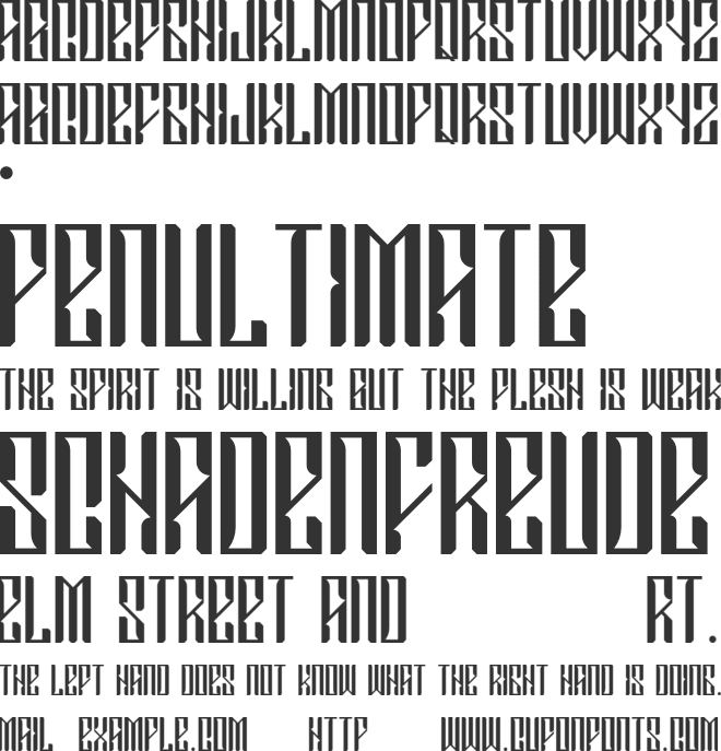 RAXLIKEZ font preview