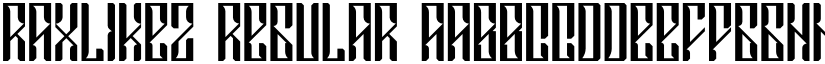 RAXLIKEZ font download