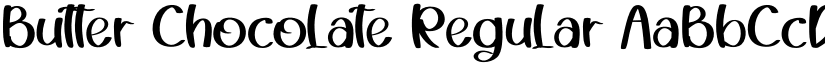 Butter Chocolate Regular font